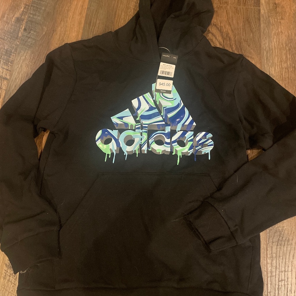 Youth XL (18/20) Adidas Hoodie Black